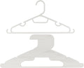 Plastic Clothes Hangers – 20 Pack Durable Slim Space Saving Closet Hangers with Hooks & Notches for Shirts, Pants, Jackets, Dresses, Laundry, Kids & Adult Clothing, Off-White