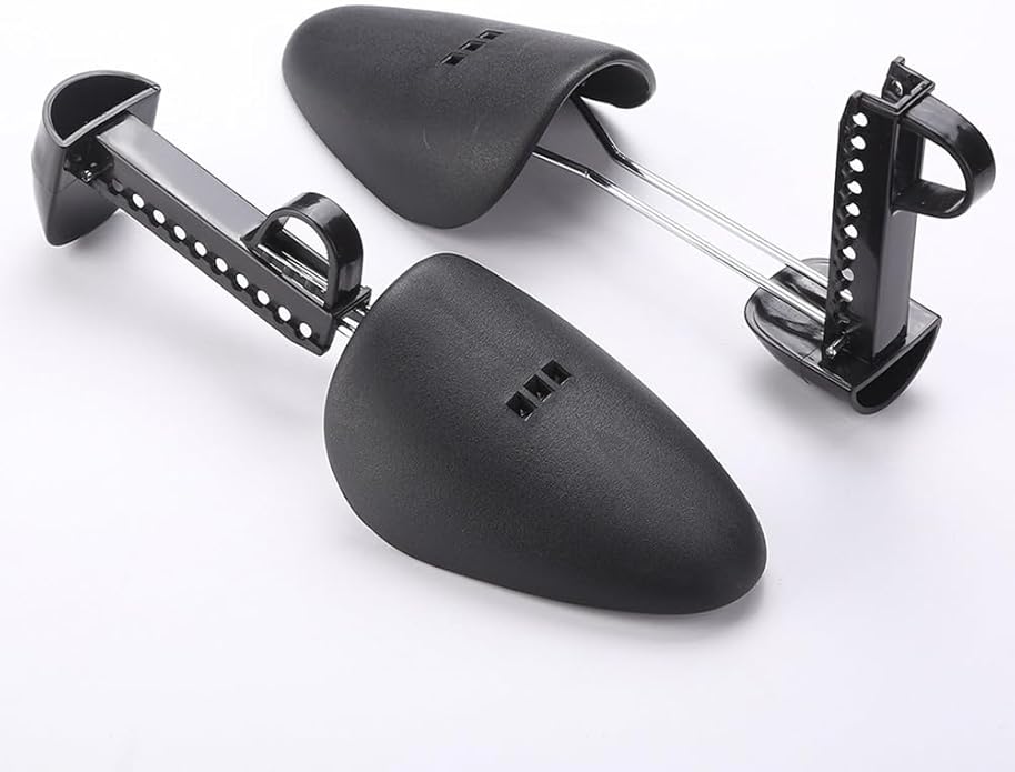 1 Pairs Plastic Shoe Tree Practical Adjustable Length Men Shoe Tree Stretcher Lightweight Shoe Tree Black Boot Shaper For Men