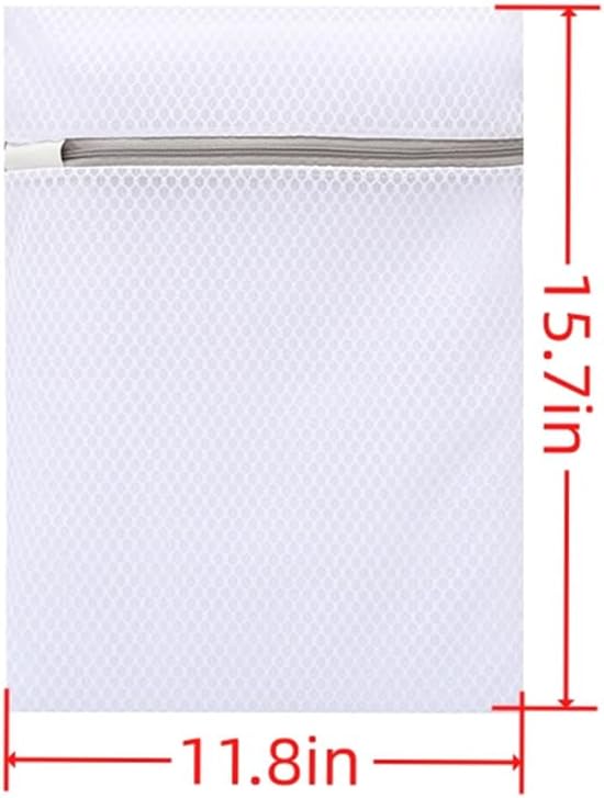4Pcs Durable Honeycomb Mesh Laundry Bags for Delicates 12 x 16 Inches (2 Thick net, 2 fine net)