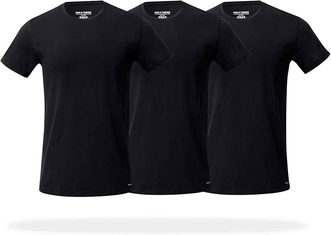 Pair of Thieves Men Super Soft Crew Neck | T-Shirt for Men | Breathable, Tagless Performance Cotton Blend | All-Day Wear