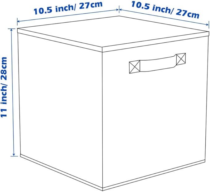 ShellKingdom Storage Bins, Foldable Fabric Storage Cubes And Cloth Storage Organizer Drawer For Closet And Toys, 6 Pack (Royal Blue)