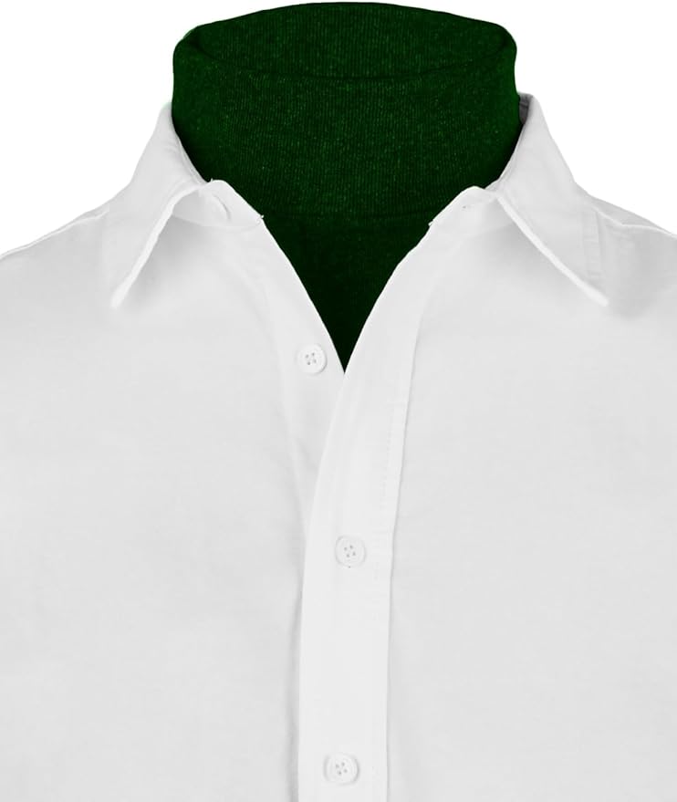 Ohoo Ribbed Cotton Blend Fake Turtleneck Dickey Collar Lightweight Detachable Mock Layering Accessory for Men Women