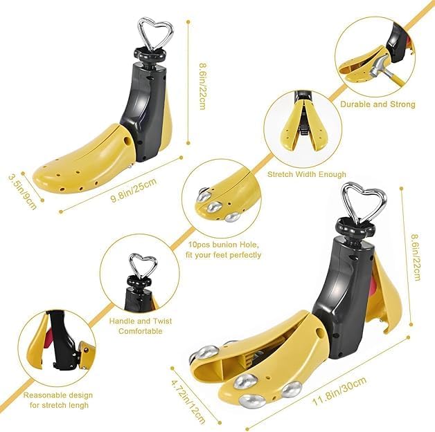 Shoe Stretcher Women Men, Boot Stretcher, Adjustable Unisex Boot Wide Feet Metal Plug
