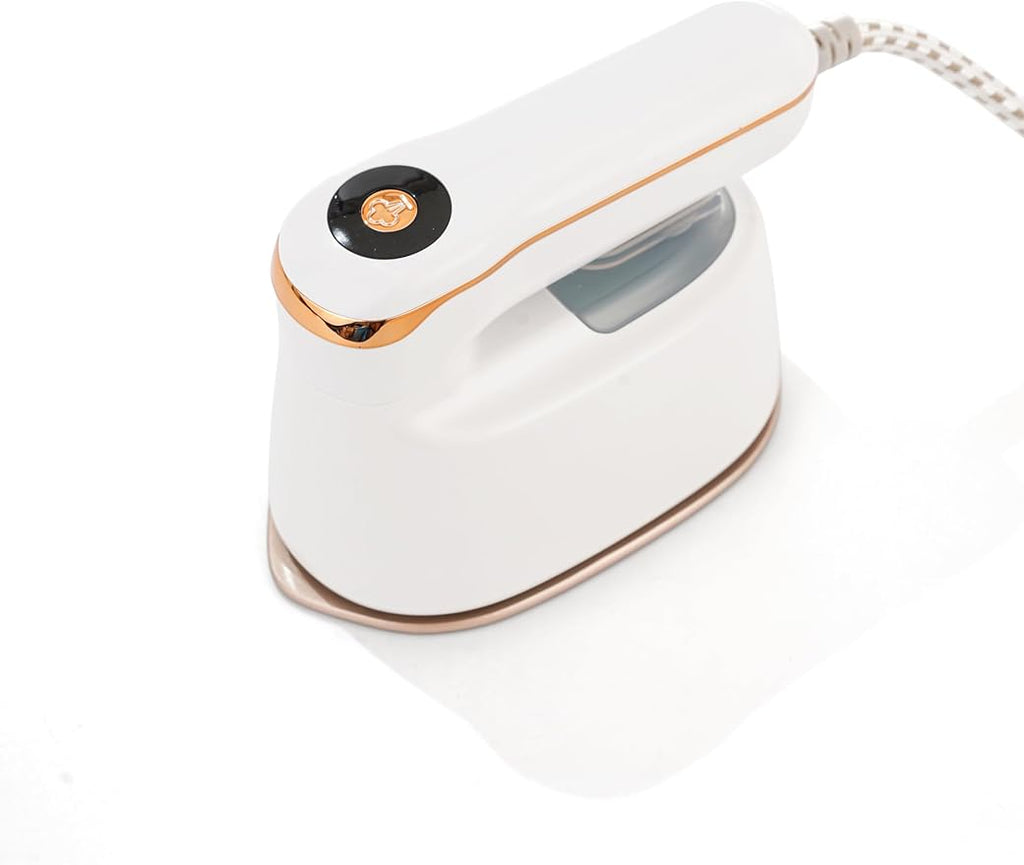 Portable Clothes Steamer 140x80mm Ceramic Glaze Panel Iron LCD 120ml Water Tank 1100W & 15s Fast Heat Up 4-speed Steamer for Clothes of all Fabrics Dry&Wet Iron for Home Travel Business Trip