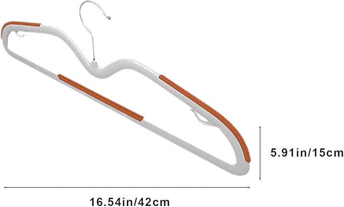 Coat Hangers for Closet, Coat Hangers for Shirt Pants Coats Dresses Skirts Suits Jackets, Sturdy Durable Non Slip Design Hangers for Clothes with 360 Degree Rotatable Hook, Shirt Hangers,10pack,Orange
