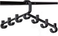 Made in USA Multi-Use Hanger for Bras, Lingerie, Hats & Scarves 5-Pack | Patented Closet Organizer | 7-Hook Space Saver for Underwear, Ties, Belts | No Clips, Lightweight Design