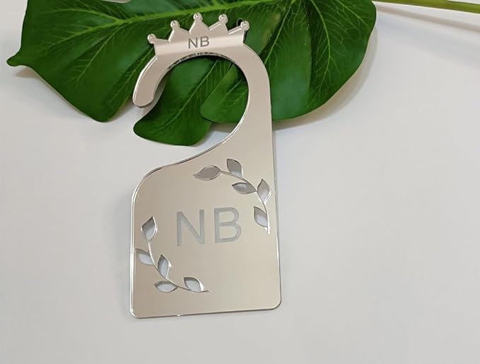 Baby Closet Dividers,Set of 7 Acrylic Mirror Baby Clothes Organizers for Wardrobe Closet Home Nursery from Newborn to 24 Months (Silver Mirror, Model 1)