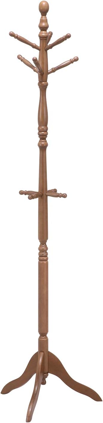 No Double Trade Antique Coat Hangers, Natural Wood, Height 183 cm