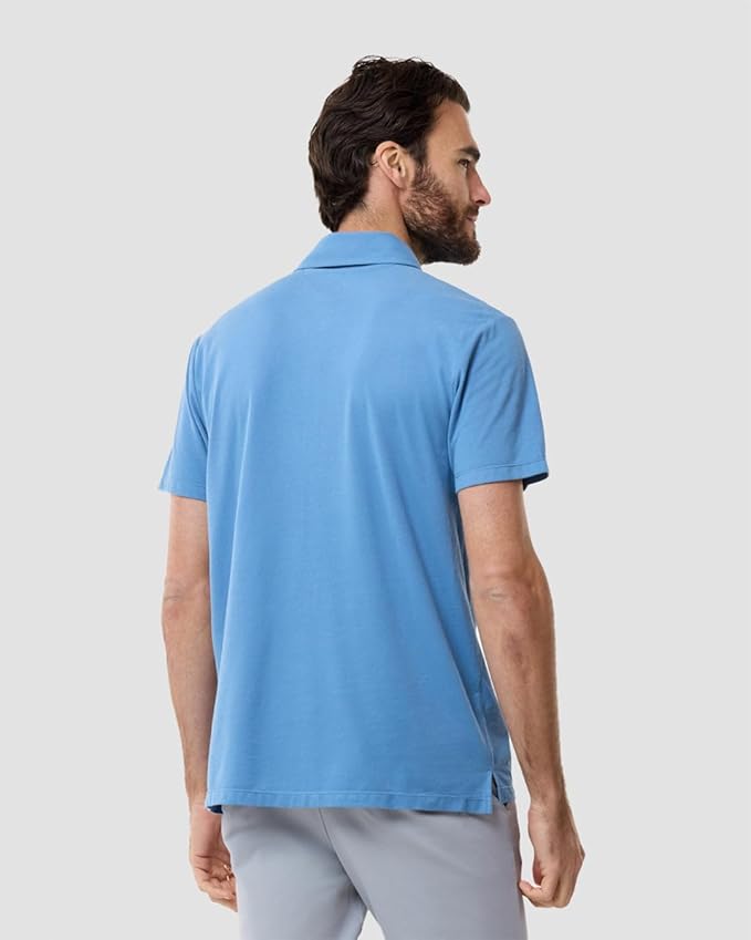 INTO THE AM Polo Shirts for Men - Slim Fit Short Sleeve Collared Shirt S - 4XL Fitted Collar Polos for Work