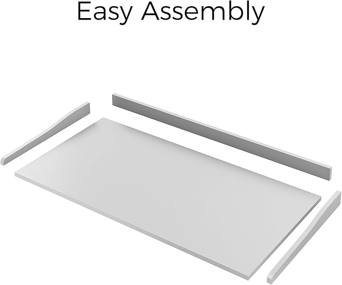 Washer Dryer Countertop, 54" W x 27.5"D Washer Dryer Topper with Non-Slip Mat, Laundry Countertop Organizer for Folding Clothes, White