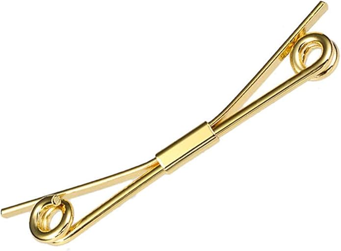 Necktie Tie Clips Collar Bar Shirt Collar Stay Tie Pins Cravat Clips Silver Metal Collar Pin Jewelry Accessories