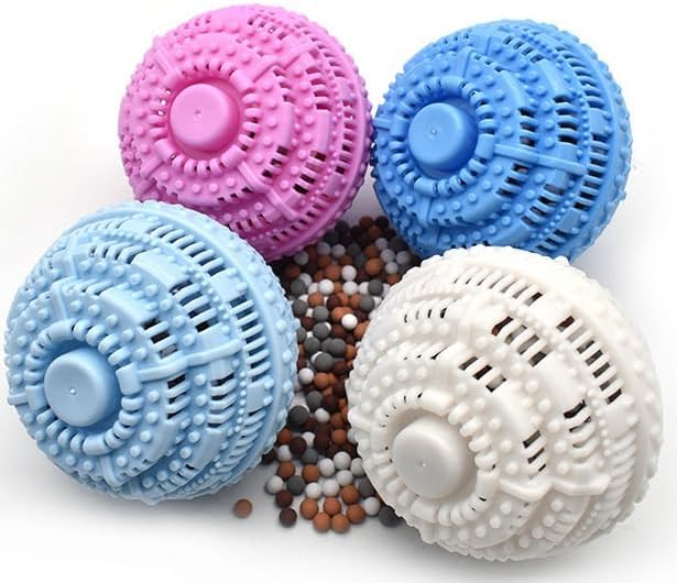 2Pcs Premium Washing Ball, Super Soft Shell Doesn't Hurt Clothes, Advanced ceramic balls, Eco-Friendly Laundry Balls,2000 Washing Cycle Laundry Balls, All Natural Detergent(Benzo Blue)