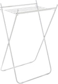 Honey-Can-Do Easy-Fold Collapsible Clothes Drying Rack – Sturdy Metal Laundry Rack, Holds 40 lbs., Space-Saving Clothes Rack, Towel Rack, Foldable Laundry Drying Rack for Indoor/Outdoor Use – White