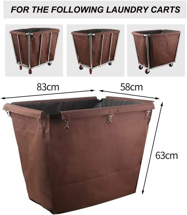 Replacement Liner Bag for Laundry Cart,Removable Waterproof Liner Bag for Rolling Laundry Basket,Oxford Cloth Storage Bags