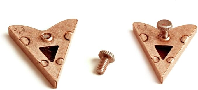 Antique Copper Collar Tips - Western Collar Stays - Copper Finish Fancy Scrolled Collar Tips for Men and Women - Made in USA