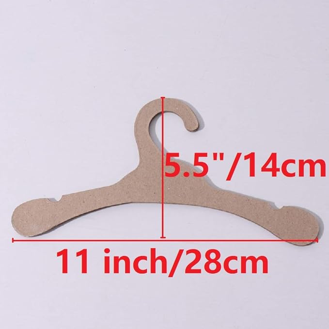 Kocpudu Baby Clothes Hangers, 50 Pack, Slim, Cardboard, Environmentally Friendly, Drying Storage
