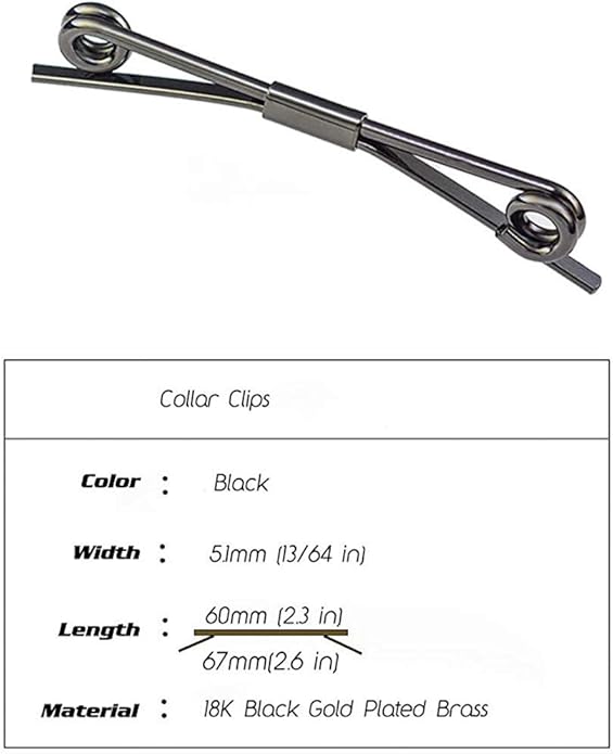 Necktie Tie Clips Collar Bar Shirt Collar Stay Tie Pins Cravat Clips Silver Metal Collar Pin Jewelry Accessories