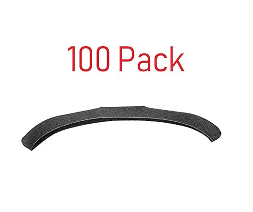 NAHANCO 2041C Foam Hanger Covers, Grey (Pack of 100)
