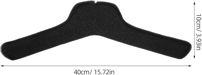Ciieeo Anti-Skid Clothes Hanger Covers 10Pcs Sponge Sleeves Non-Slip Protector for Wardrobe Clothing Storage Home and Retail Use 15.74In