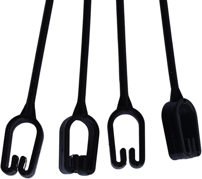 Replacement 4 Strand Plastic Hangers for 12" Hanging Baskets - Set of 5 (Black)