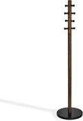 Umbra Pillar, Coat Rack, Black/Walnut