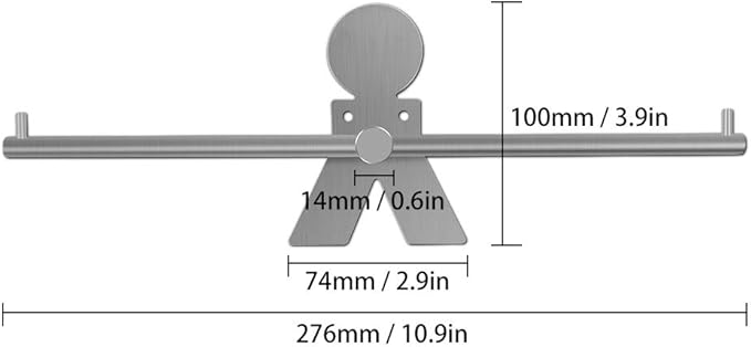 Picowe Clothes Hangers Storage Stacker Rack Holder Organizer, Wall Mounted, Adhesive or Drilling Installation, 304 Stainless Steel