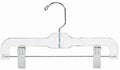 Only Hangers Children's Clear Plastic Pant/Skirt Hanger - 10" (25)