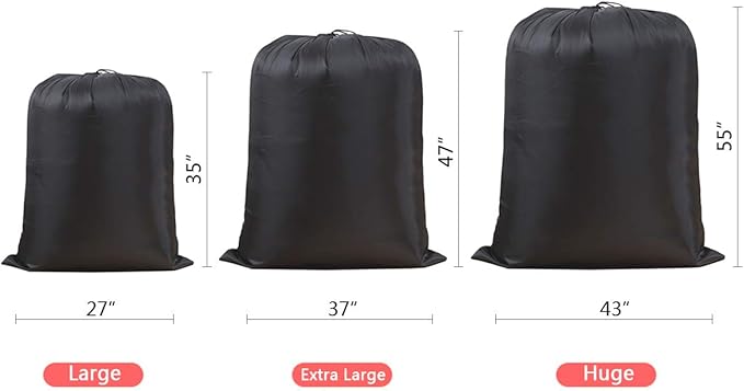 Multipurpose Extra Large Laundry Bag Storage Bag (27"x35", Pink)