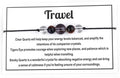 Caiyao Chakra Crystal Tiger Eye Bead Bracelet with Wish Card for Women Adjustable Spiritual Stone Braide String Bracelet Yoga Meditation Jewelry Gift