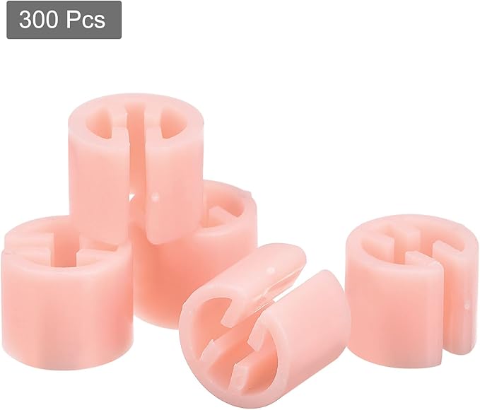 MECCANIXITY Clothes Hanger Marker Blank Fit 3.5mm Rod for Garment Color Coding Pink Count 300