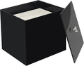 Weiai Face Towel Box, Acrylic Facial Disposable Towelettes Holder Container for XL Face Towels and Protects from Dust, Black
