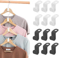 Clothes Hanger Connector Hooks, 80PCS Sturdy Mini Cascading Hanger Hooks, Thickened 20lbs Space Saving Closet Hanger Organizer, Hanger Extender Clips, Hanger Connection Hooks for Closet（White+Black）