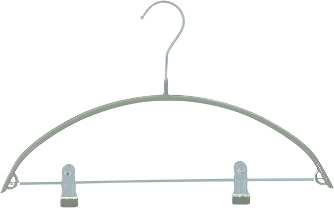 MSV Clothes Hanger Anti-Slip 2 pcs, Steel Silver, 2-Piece