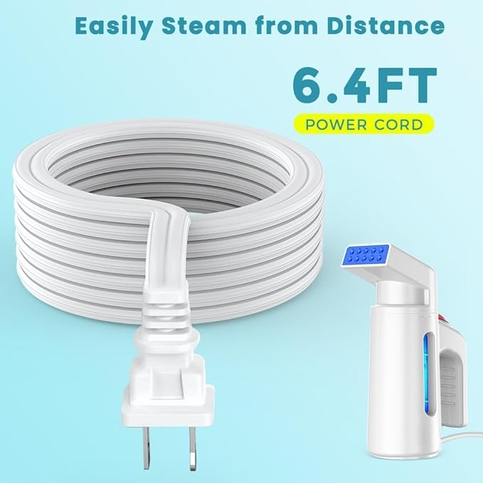 Steamer for Clothes, 700W Travel Handheld Light Steamer with 180ml Water Tank, Compact & Portable, Travel College Dorm Home Essentials Garment Steamer, White, GY168 (Only for 120V)