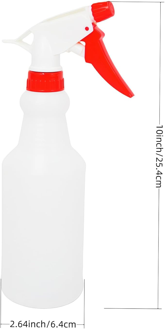 24 Pack 16oz Spray Bottles, Reusable Fine Mist Water Sprayer for Plants, Cleaning, High Output Ultrafine Misting Plastic Spray Bottles for Water, Salon, Garden, Kitchen and Bathroon