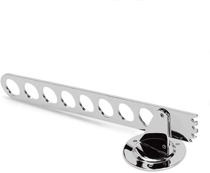 Wall Mounted Rack Laundry Room Clothes Hanger Wall Mounted Clothes Rack with Swing Arm Stainless Steel Clothes Hooks Laundry Hanger Dryer Rack Folding Hanger Retractable Clothes Rack