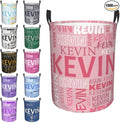 Custom Name Laundry Hamper, Personalized Dirty Clothes Hamper with Name for Bathroom Bedrooms Clothes Storage Organizer, Personalized Gifts for Boys Girls Men Women