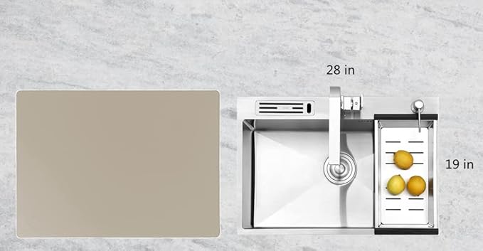 20"x28", Supmat XXL, Super Versatile Extra Large and Thick Heat Resistant Silicone Mat, Counter Mat (XXL, Pearly Beige)