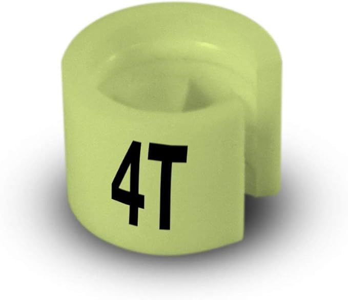 Printed Colored Hanger Size Markers - 100pcs/bag (4T)