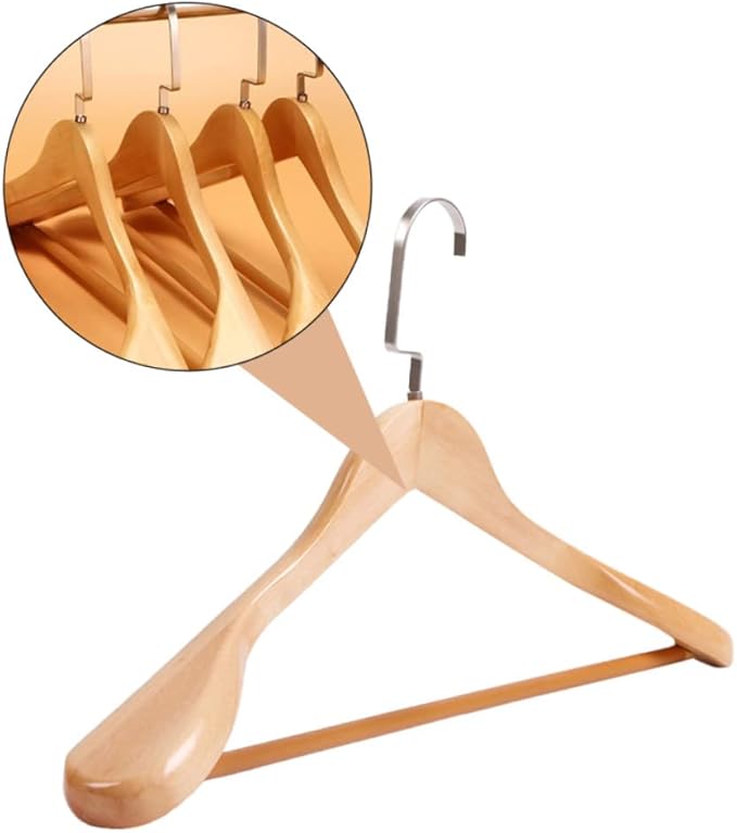 1pc Thickened Wide Hanger for Coat and Clothes Drying Solid Traceless Rack for Home Organization Design Space-Saving for Laundry Rooms and Closets