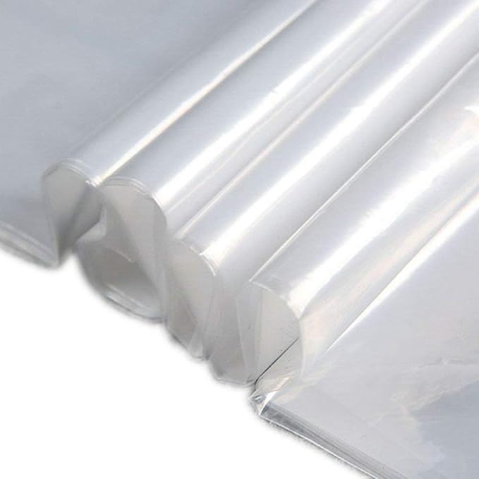 Fangkun Pack of 50 Garment Bag Transparent Clothing Dust Cover Dustproof Wateproof Storage Bag Suitable for Wedding Dresses Long Skirts Windbreakers Down Jackets 23.6 x 59 inches