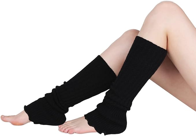 Benefeet Sox Wool Knit Leg Warmers for Women Vintage Boho Leg Warmers Long Winter Warm Thigh High Footless Boot Socks