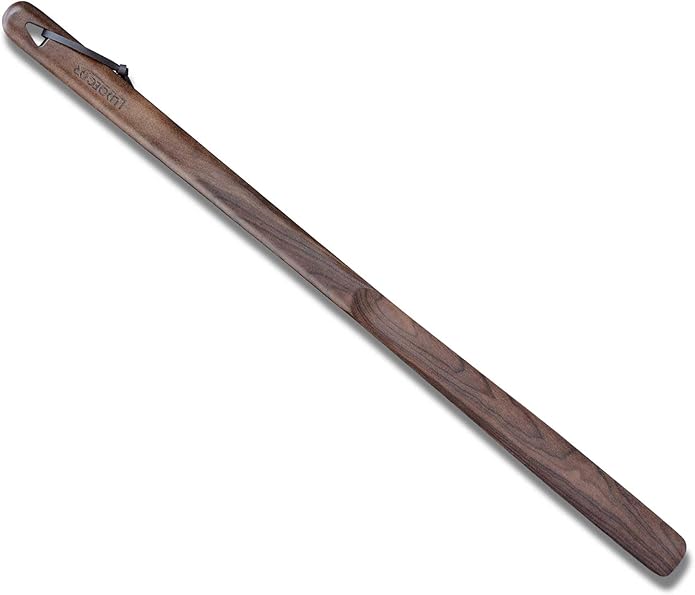 Luxdecor Long Handled Wooden Shoehorns-24in Wooden Long Handle Shoe Horn for Seinors Men Boot Jack Shoe Helper for Women