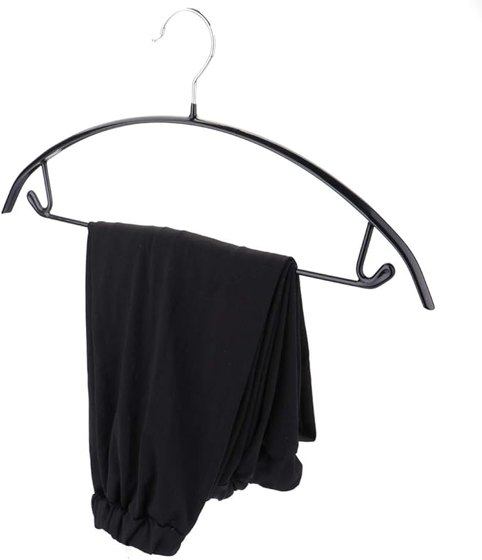 Tosnail 20-Pack Non-Slip Sweater and Pants Hangers, Dimple and Crease Free Hanger for Suit Coat, Shirt, Closet Organizer, Black