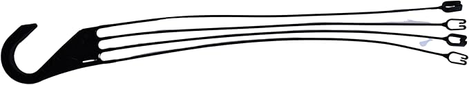 Replacement 4 Strand Plastic Hangers for 12" Hanging Baskets - Set of 5 (Black)