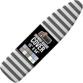 GORILLA GRIP The Original Ironing Board Cover and Pad, Silicone Coating, Thick Scorch Resistant Padding, Heavy Duty Iron Covers Standard Boards, Hook and Loop Fastener Strap, Striped, 15x54