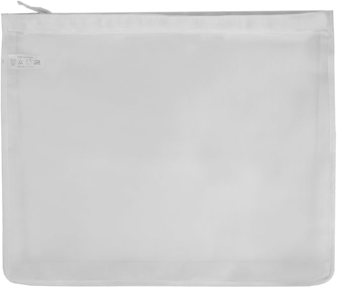 Delicates Micro Mesh Zippered Laundry Bag by Home Basics | Extend Garment Lifespan with Gentle Washing | Fine Netted Material | Sturdy Easy Pull Zipper