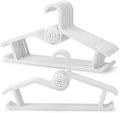20 Pack Aromatherapy Plastic Hangers, Hanger Organizer with Detachable Scent Box, Non-Slip Space Saving Slim Design for Closet, Durable White Clothes Hangers