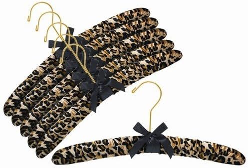 Cheetah Print Padded Hanger - Pack of (6)