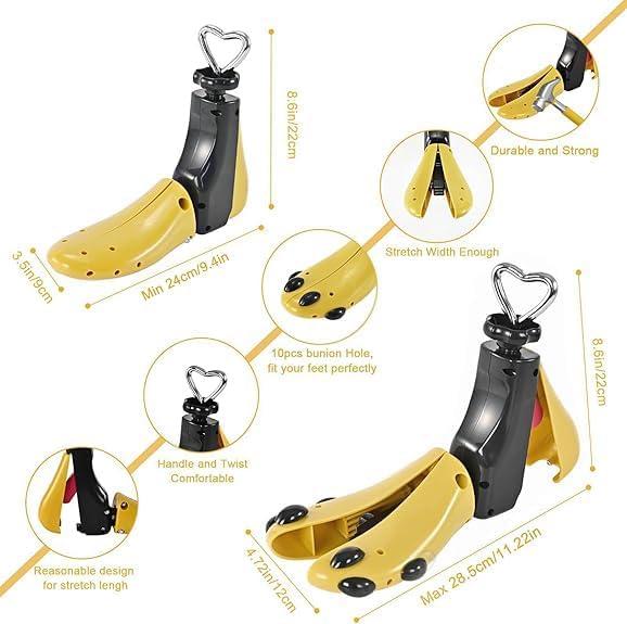 Shoe Stretcher Women Men, Boot Stretcher, Adjustable Unisex Boot Wide Feet ABS Plug